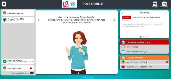 Le Pôle Famille lance un portail de gestion numérique