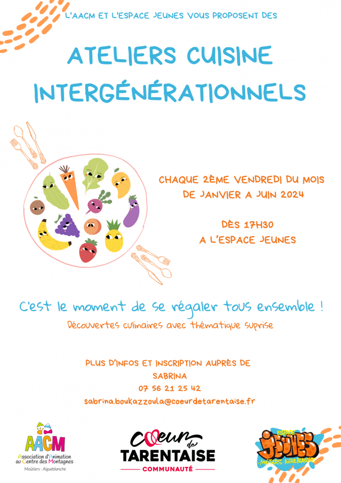 Participez aux ateliers cuisine intergénérationnels