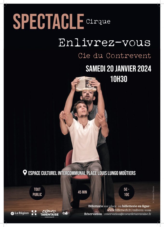 [SPECTACLE] Enlivrez-vous, samedi 20 janvier à l’espace culturel intercommunal