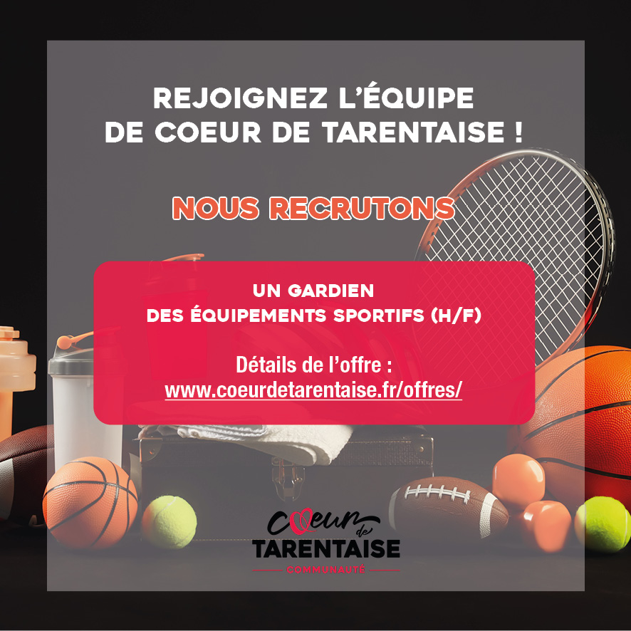 [Recrutement] Nous recherchons un gardien des équipements sportifs !