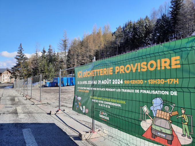 Prolongation des travaux de la Déchèterie des Menuires