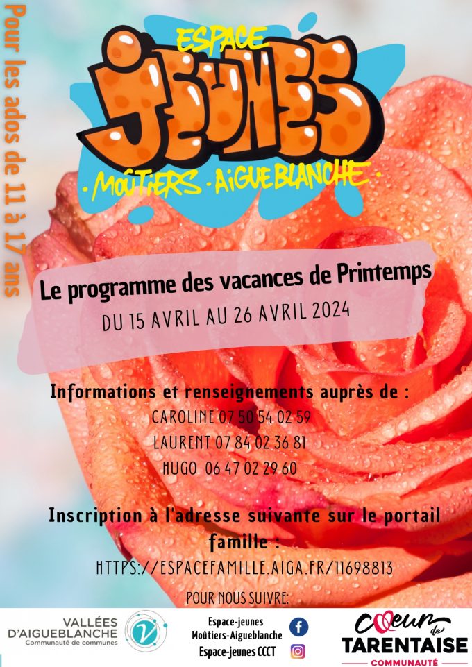 Bientôt les vacances de printemps : découvrez le programme de l’Espace Jeunes !