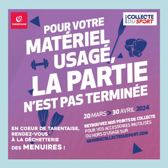 La déchèterie des Menuires récupère votre vieux matériel de sport !